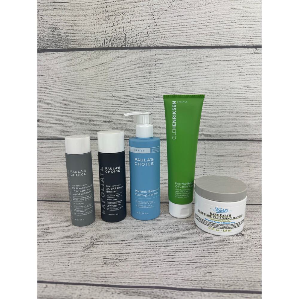 Lot Of 5 Skincare Items ( Paula's Choice, Kiehl's & Ole Henriksen)